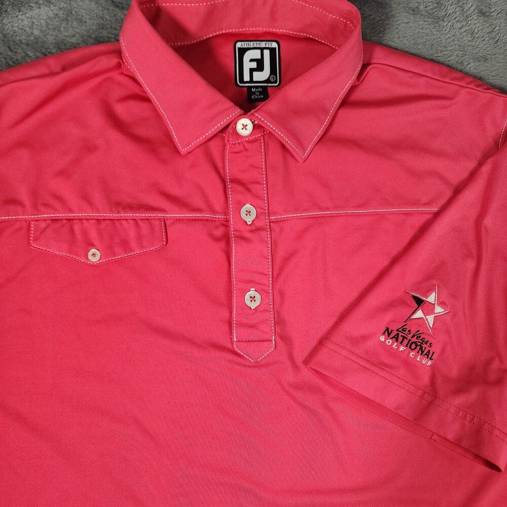 FootJoy Las Vegas National Golf Club Men's Large Western Performance Polo Shirt